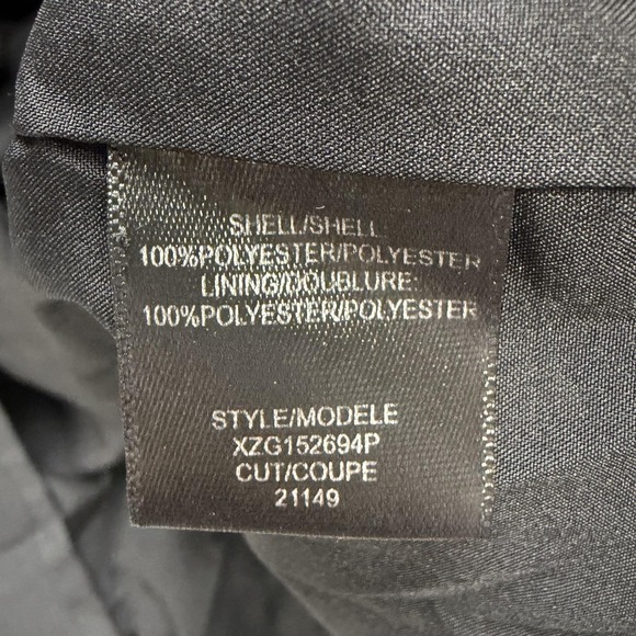 Halston Wrap Dress Womens 14 Black Palm Leaf Kimono Short Belted Pockets - Picture 7 of 9